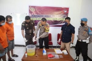 Polres Melawi Musnahkan BB Sabu Seberat 87,81 Gram