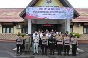 Kapolres Melawi AKBP Sigit Pimpin Apel Gelar Pasukan Operasi Patuh Kapuas 2022