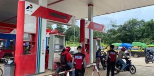 Satuan Samapta Polres Melawi Gelar Patroli di SPBU