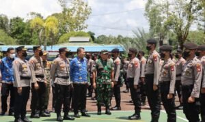 Apel Kesiapan dan Pergeseran Pasukan Pengamanan Pilkades Serentak Tahun 2022