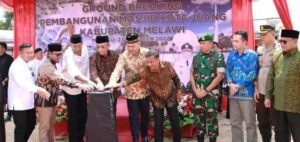 Ditandai Dengan Sirene, Secara Resmi Masjid Agung Kota Juang Mulai Dibangun