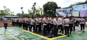 Apel Konsolidasi dan Pelepasan Personel BKO Bantuan Polres Sekadau Pasca Pengamanan Pilkades Serentak Melawi