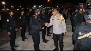 1 Pleton Brimob Bantu Jaga Kamtibmas dan Cipkon Perang Petasan