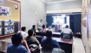 Polres Melawi Bersama PWI, SMSI dan PW-FRN Ikuti Vidcon Dengan Devisi Humas Mabes Polri