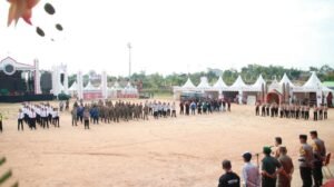 Apel Gelar Pasukan Pengamanan Pesparawi X Tingkat Provinsi Kalbar