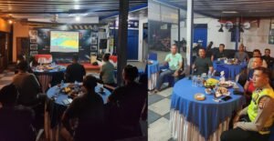 Berikan Dukungan, Kapolres bersama Danki Pan, Nonton Bareng Saat Pertandingan Melawi Star Vs Sekadau