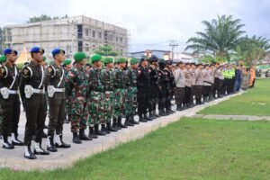 Polres Melawi Gelar Apel Gabungan Persiapan Pengamanan Malam Tahun Baru 2024