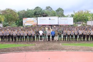 Polres Melawi Gelar Apel Pergeseran Pasukan Pengamanan TPS dan Cek Kesiapan Personil Pam TPS Pemilu 2024