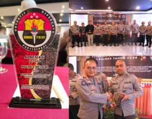 Polres Melawi Terima Penghargaan Atas Keaktifan unggahan SPIT kategori RAW Saat Rakernis Kehumasan Polda Kalbar Tahun 2024