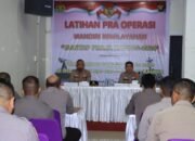 Kapolres Melawi Pimpin Langsung Latpra Ops Mantap Praja Kapuas 2024