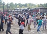Pjs. Bupati Melawi Senam Bersama Dharma Wanita Persatuan Kabupaten Melawi