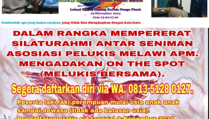 APM Undang Warga Melawi Ekspresikan Diri Melalui Lukisan