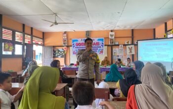 Bhabinkamtibmas Polsek Nanga Pinoh Berikan Pembinaan Anti-Bullying kepada Pelajar SDN 06 Pinoh Utara