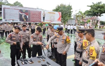 Cegah Penyalahgunaan, Senpi dan SIMSA Personel Polres Melawi Dicek Ketat