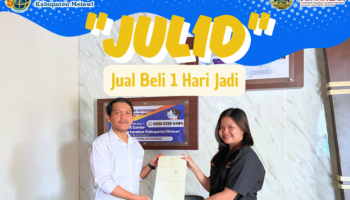 Sertipikat Tanah Selesai Sehari, Kantor Pertanahan Melawi Luncurkan JUL1D