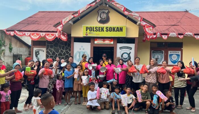 Dari Jepit Pipet hingga Make Up Tutup Mata, Polsek Sokan Rayakan HUT RI Ke-80