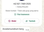Waspada! Nomor WhatsApp Palsu Catut Nama Anggota DPRD Kalbar Ritaudin, untuk Modus Penipuan