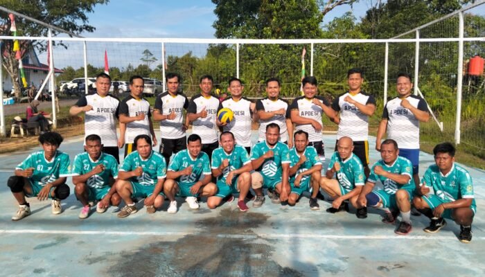 APDESI vs Wartawan Melawi, Laga 4 Besar Paling Gaya di Volly Ball Fun Game