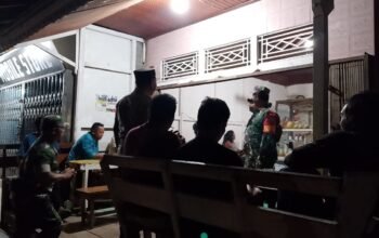 Menukung Aman!, Polisi dan TNI Turun Bersama di Malam Hari