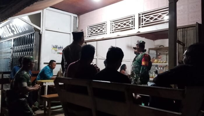 Menukung Aman!, Polisi dan TNI Turun Bersama di Malam Hari