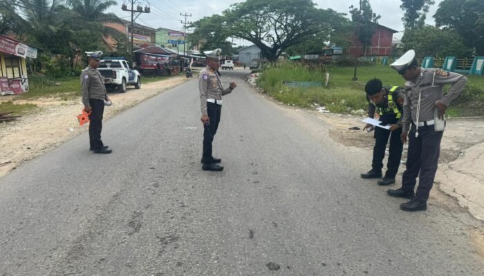 Olah TKP Kecelakaan Dipimpin Langsung Kasat Lantas Iptu J.E. Kusuma