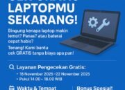 Komdisc Luncurkan Cek Laptop GRATIS. Laptop Sehat, Kerja Cepat, Hidup Hebat!