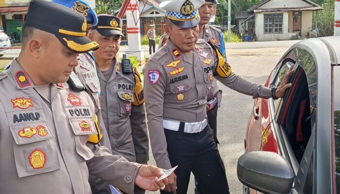Operasi Zebra Dimulai dari Internal, Wakapolres Melawi Sidak Kendaraan Personel