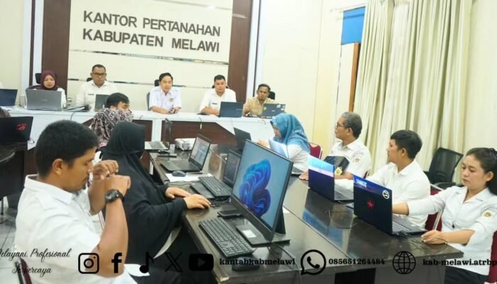 Kantah Melawi Laksanakan Pemutakhiran Data Kepegawaian SIMPEG 2025