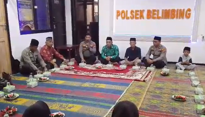 Polsek Belimbing Berbuka Puasa Bersama Purnawirawan Polri dan Anak Yatim