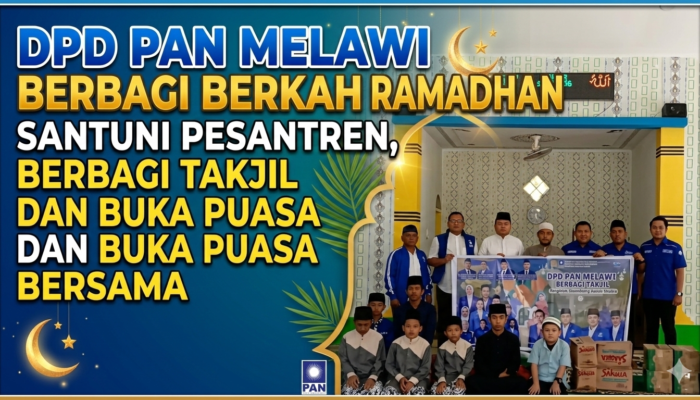 DPD PAN Melawi Semarakkan Ramadhan dengan Santuni Pesantren, Berbagi Takjil dan Buka Puasa Bersama