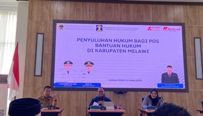 Perkuat Akses Keadilan Warga Miskin, Kemenkum dan LBH DSK Sosialisasikan Bantuan Hukum dan Posbakumdes di Melawi