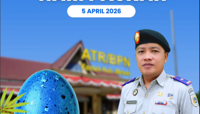 Kantor Pertanahan Kabupaten Melawi Ucapkan Selamat Hari Raya Paskah 2026