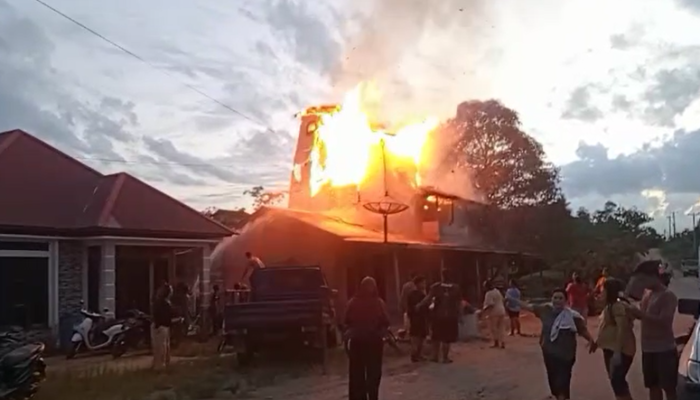 Musibah Kebakaran di Dusun Mulung, Rumah dan Tempat Usaha Warga Ludes Tanpa Sisa