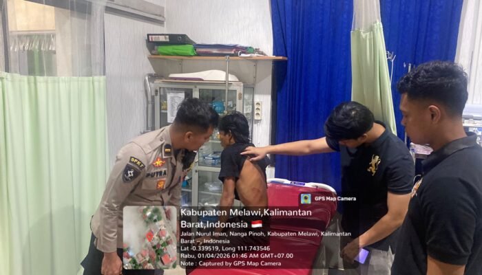 Respon Cepat Polisi! Terduga Pencurian di Dermaga Nanga Pinoh Diamankan Warga Usai Laporan 110