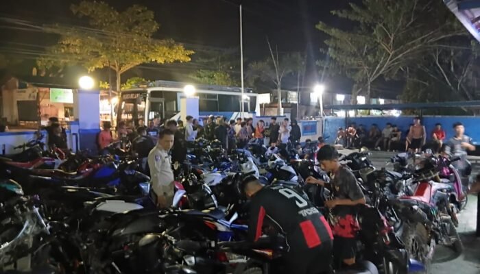 Knalpot Brong dan Balap Liar Dibubarkan, Satlantas Melawi Sikat 50 Kendaraan