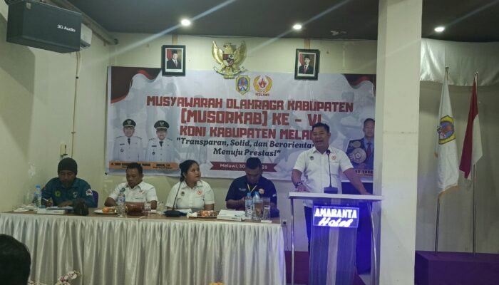 Abang Baharudin Terpilih Aklamasi Pimpin KONI Melawi Periode 2026–2030