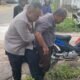 Kapolres Melawi Sigap Evakuasi Korban Laka Tunggal ke Rumah Sakit