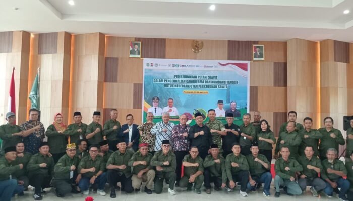 DPW APKASINDO Kalbar Gelar Workshop Pengendalian Ganoderma dan Kumbang Tanduk, Dirangkai Pelantikan Pengurus Periode 2024–2029