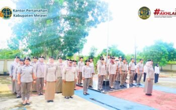 Kantah Melawi Gelar Apel Pagi, Tegaskan Integritas dan Disiplin ASN