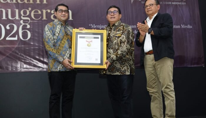 Malam Anugerah SMSI 2026, Firdaus Sampaikan Usulan Jadi Penanggung Jawab HPN 2027