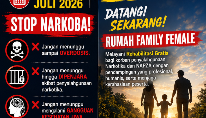 Kuota Terbatas! RFF Buka Rehabilitasi Gratis bagi Korban Penyalahgunaan Narkotika di Melawi