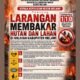 Polres Melawi Imbau Masyarakat Tidak Membakar Hutan dan Lahan, Pelanggar Terancam Sanksi Pidana