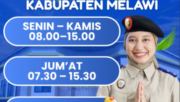 Jam Operasional Loket Pelayanan Kantor Pertanahan Kabupaten Melawi