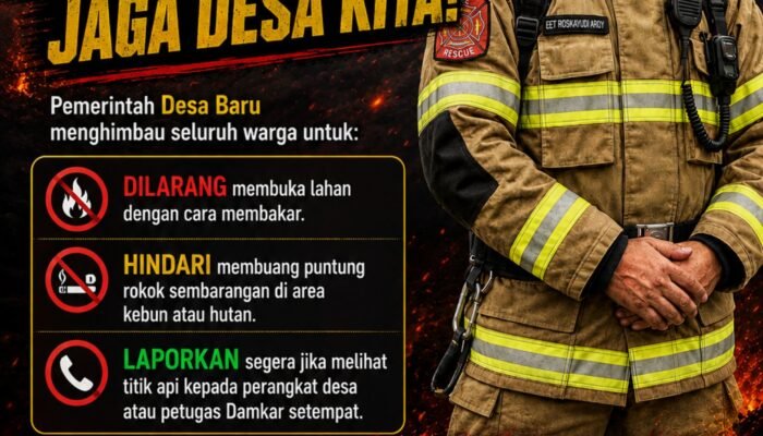 Kepala Desa Baru Ajak Warga Bersatu Cegah Karhutla, Tegaskan Larangan Membakar Lahan
