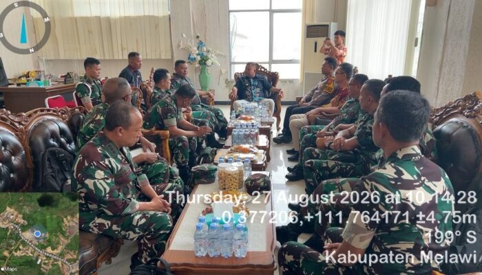 Bupati Melawi Terima Kunjungan Tim Satgas Karhutla TNI, Perkuat Sinergi Pencegahan Kebakaran Hutan dan Lahan
