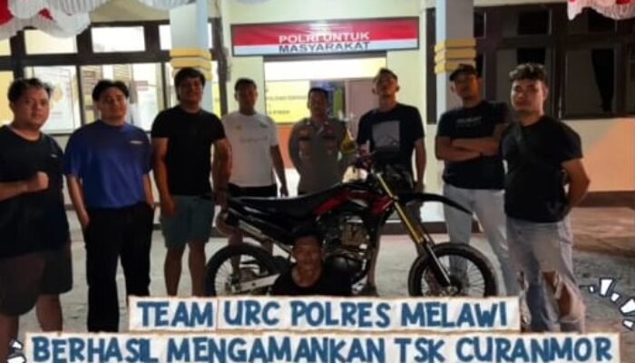 Tim URC Satreskrim Polres Melawi Amankan Tersangka SM dalam Kasus Curanmor di Desa Paal