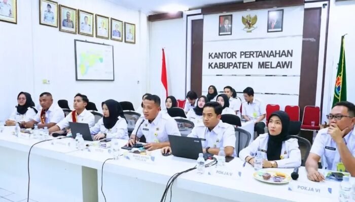 Kantah Melawi Mantapkan Persiapan Raih Predikat WBK Melalui Pendampingan Evaluasi dan Verifikasi Lapangan