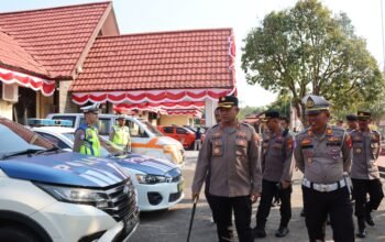 Kapolres Melawi Periksa Kendaraan Dinas, Pastikan Kesiapan Hadapi Karhutla