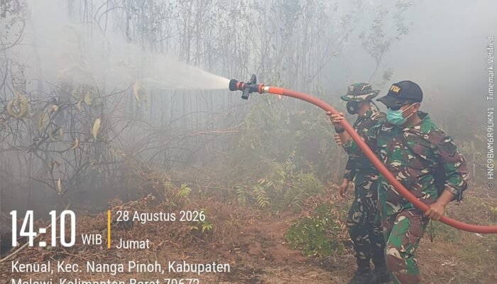 Karhutla Kembali Kepung Tiga Desa di Melawi, Satgas Gabungan Bergerak Padamkan Api