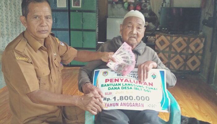 Pemdes Tekelak Salurkan BLT-DD Periode Juli–Desember 2026, Tahun Ini Hanya Dua Penerima